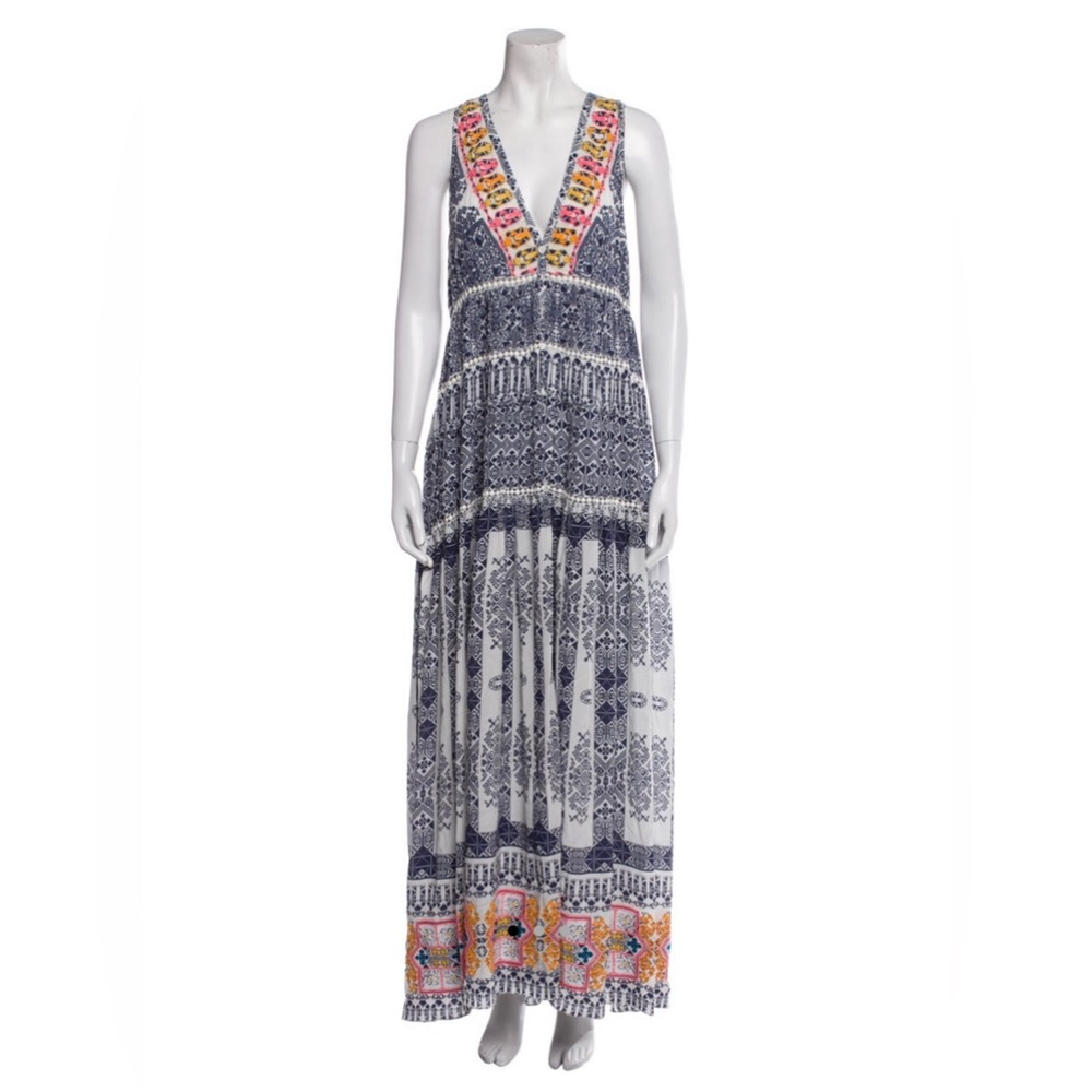 Rococo Sand sleeveless silk maxi dress
